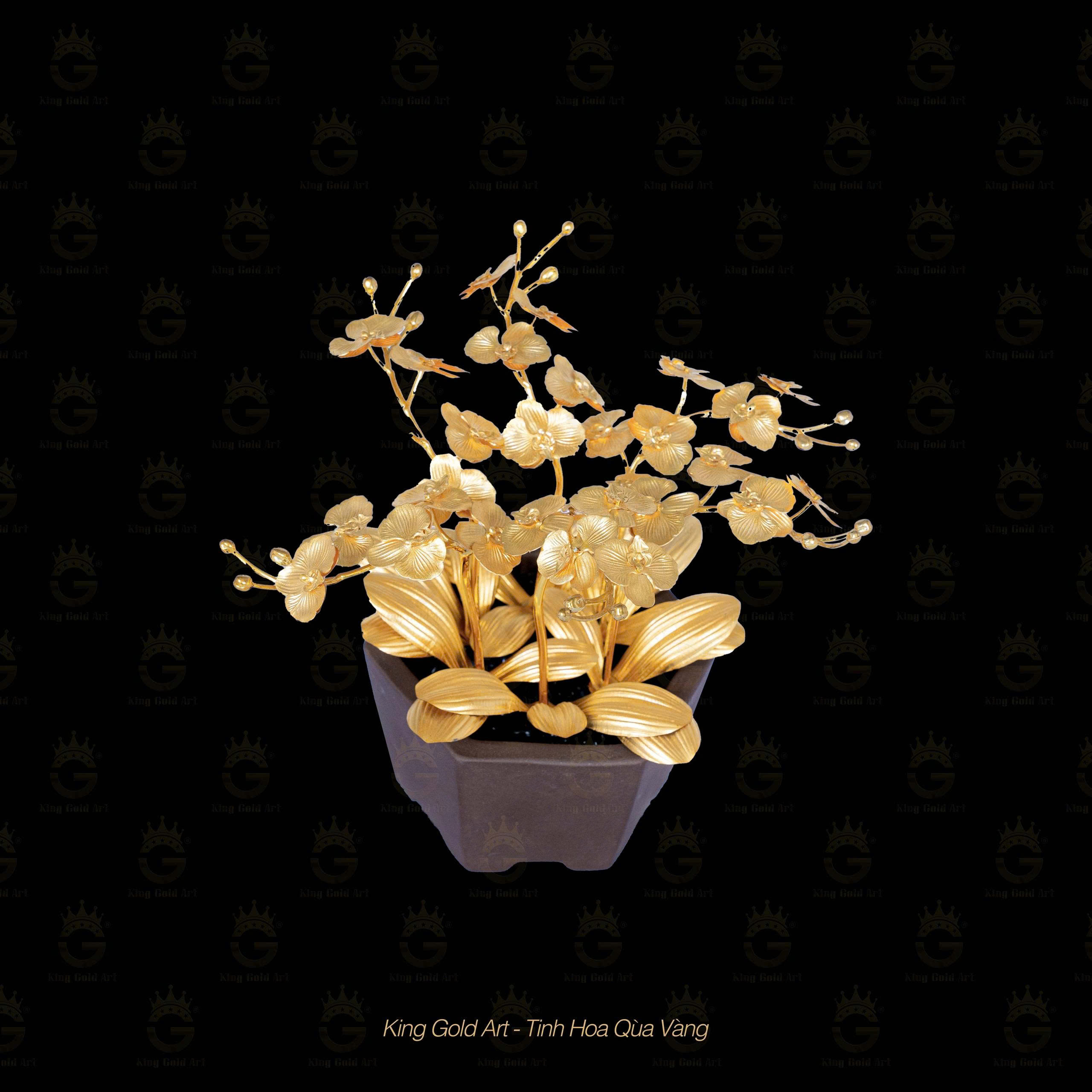 Bình Hoa Lan để bàn mini 6 nhánh 